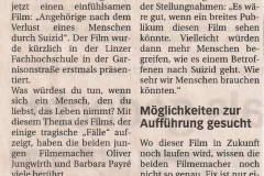 Presseartikel zum Film "Zeit/Raum"